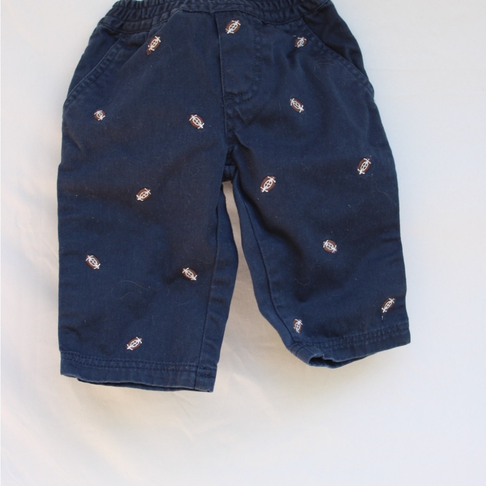 Navy Blue Kids Football Bottoms